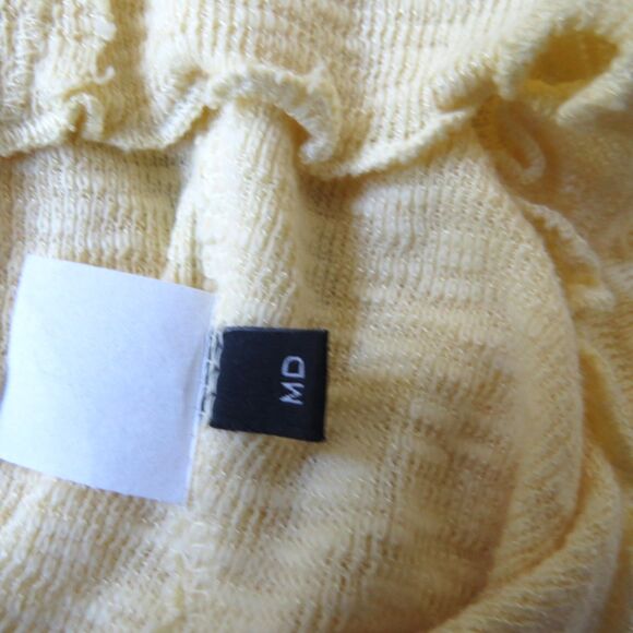 Stone Flowers Women's Knit Tunic Top Butter Yellow Medium EUC - Picture 9 of 10
